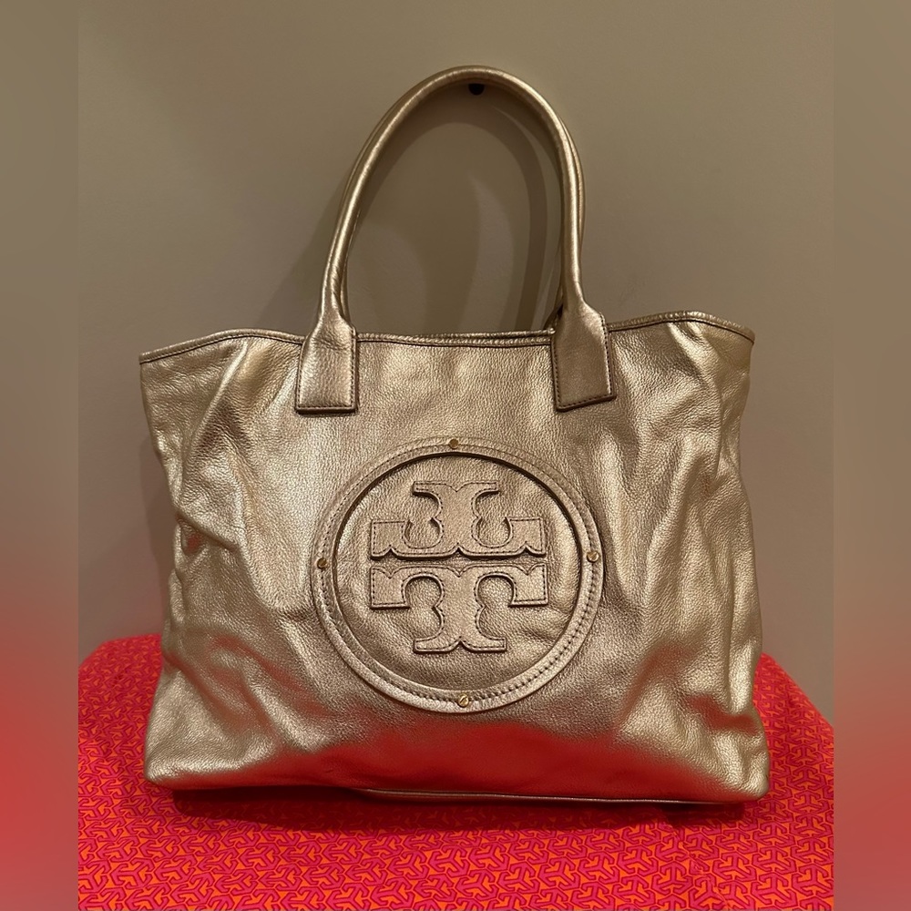 Tory Burch Bag: Gold Tote Bag
